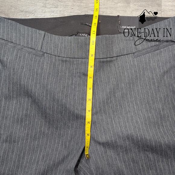 Lane Bryant The Allie Pin Striped Ankle Pants Size 18 - Picture 4 of 6